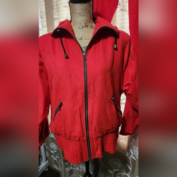 Attitudes by Susie Wyninger Vintage 80s  zip hoodie lined,+ pull up pants size 4 - Picture 11 of 12